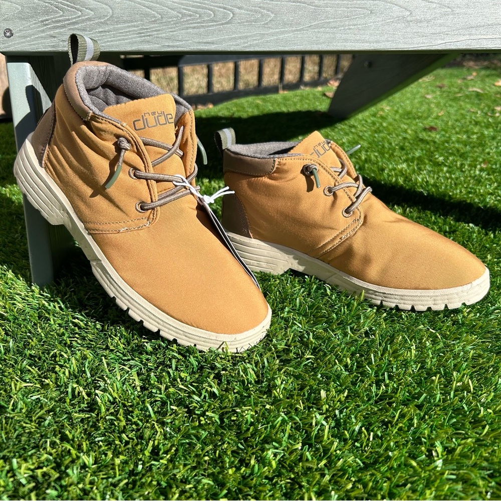 Hey Dude Spencer Youth Eco Boot NWT Khaki Women’s 5 Youth 4Y Lightweight Cork